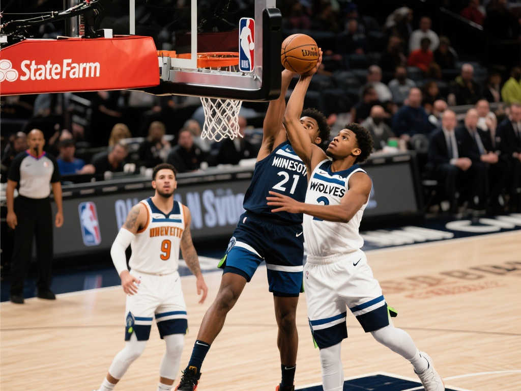 [流言板]爱德华兹强突小佩顿上篮得手并加罚，森林狼末段追至仅差9分